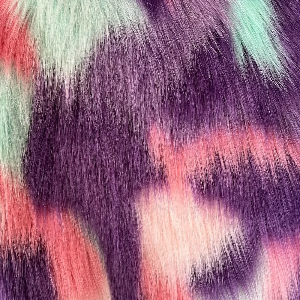 Disney Princess Faux Fur Coat Pink, Purple, Blue Girls Size 7/8